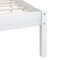 vidaXL - Bedframe - massief - grenenhout - wit - 75x190 - cm