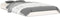 vidaXL - Bedframe - massief - grenenhout - wit - 90x190 - cm