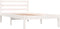 vidaXL - Bedframe - massief - grenenhout - wit - 90x190 - cm