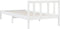 vidaXL - Bedframe - massief - grenenhout - wit - 90x190 - cm
