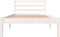 vidaXL - Bedframe - massief - grenenhout - wit - 90x190 - cm