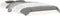 vidaXL - Bedframe - massief - grenenhout - wit - 90x190 - cm