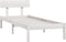 vidaXL - Bedframe - massief - grenenhout - wit - 90x190 - cm