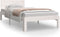 vidaXL - Bedframe - massief - grenenhout - wit - 90x200 - cm