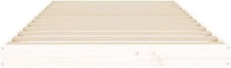 vidaXL - Bedframe - massief - grenenhout - wit - 90x200 - cm