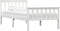 vidaXL - Bedframe - massief - grenenhout - wit - 90x200 - cm