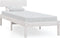 vidaXL - Bedframe - massief - grenenhout - wit - 90x200 - cm