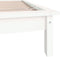 vidaXL - Bedframe - massief - grenenhout - wit - 90x200 - cm