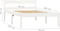 vidaXL - Bedframe - massief - grenenhout - wit - 90x200 - cm