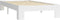 vidaXL - Bedframe - massief - grenenhout - wit - 90x200 - cm