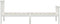 vidaXL - Bedframe - massief - grenenhout - wit - 90x200 - cm