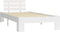 vidaXL - Bedframe - massief - grenenhout - wit - 90x200 - cm