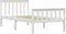 vidaXL - Bedframe - massief - grenenhout - wit - 90x200 - cm