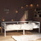 vidaXL - Bedframe - massief - grenenhout - wit - 90x200 - cm