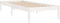 vidaXL - Bedframe - massief - grenenhout - wit - 90x200 - cm