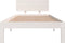 vidaXL - Bedframe - massief - grenenhout - wit - 90x200 - cm