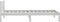 vidaXL - Bedframe - massief - grenenhout - wit - 90x200 - cm