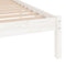vidaXL - Bedframe - massief - grenenhout - wit - 90x200 - cm
