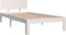 vidaXL - Bedframe - massief - grenenhout - wit - 90x200 - cm