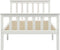 vidaXL - Bedframe - massief - grenenhout - wit - 90x200 - cm