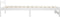 vidaXL - Bedframe - massief - grenenhout - wit - 90x200 - cm