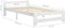 vidaXL - Bedframe - massief - grenenhout - wit - 90x200 - cm