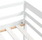 vidaXL - Bedframe - massief - grenenhout - wit - 90x200 - cm