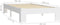 vidaXL - Bedframe - massief - grenenhout - wit - 90x200 - cm
