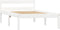 vidaXL - Bedframe - massief - grenenhout - wit - 90x200 - cm