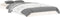 vidaXL - Bedframe - massief - grenenhout - wit - 90x200 - cm