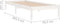 vidaXL - Bedframe - massief - grenenhout - wit - 90x200 - cm