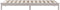 vidaXL - Bedframe - massief - grenenhout - wit - 90x200 - cm