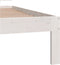 vidaXL - Bedframe - massief - grenenhout - wit - 90x200 - cm