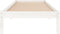 vidaXL - Bedframe - massief - grenenhout - wit - 90x200 - cm