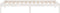 vidaXL - Bedframe - massief - grenenhout - wit - 90x200 - cm