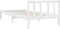vidaXL - Bedframe - massief - grenenhout - wit - 90x200 - cm