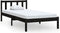 vidaXL - Bedframe - massief - grenenhout - zwart - 100x200 - cm