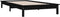 vidaXL - Bedframe - massief - grenenhout - zwart - 100x200 - cm