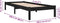vidaXL - Bedframe - massief - grenenhout - zwart - 100x200 - cm