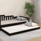 vidaXL - Bedframe - massief - grenenhout - zwart - 100x200 - cm