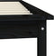 vidaXL - Bedframe - massief - grenenhout - zwart - 100x200 - cm