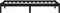 vidaXL - Bedframe - massief - grenenhout - zwart - 100x200 - cm
