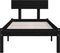 vidaXL - Bedframe - massief - grenenhout - zwart - 100x200 - cm
