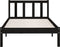 vidaXL - Bedframe - massief - grenenhout - zwart - 100x200 - cm