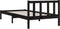 vidaXL - Bedframe - massief - grenenhout - zwart - 100x200 - cm