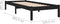 vidaXL - Bedframe - massief - grenenhout - zwart - 100x200 - cm