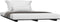 vidaXL - Bedframe - massief - grenenhout - zwart - 120 - x - 190 - cm
