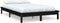 vidaXL - Bedframe - massief - grenenhout - zwart - 120x190 - cm