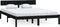 vidaXL - Bedframe - massief - grenenhout - zwart - 120x200 - cm
