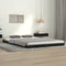 vidaXL - Bedframe - massief - grenenhout - zwart - 120x200 - cm